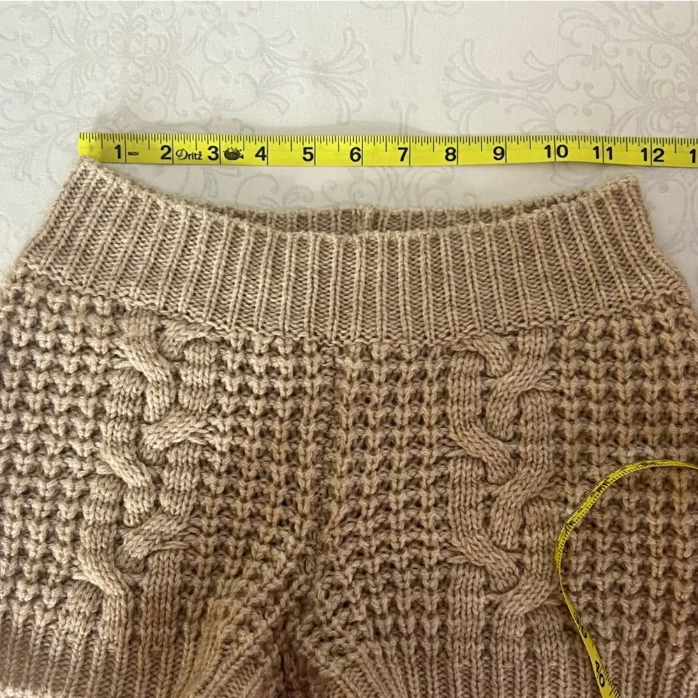 KONTATTO Italia Alpaca Wool Blend Knit Mini Shorts Size XS